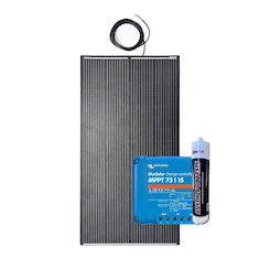 SolarGo2 200W Semi-Flexi Solar Panel Black Rear Exit Kit